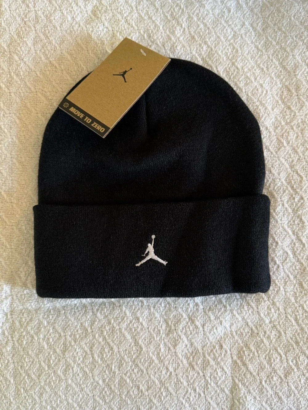 Jordan (Nike) Black Cuffed Ski Hat